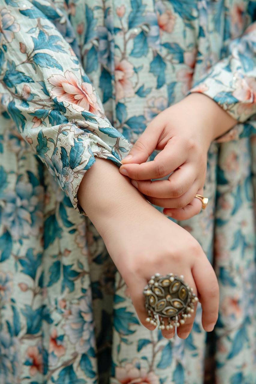 MULTI COLOURED ANARKALI SUIT SET